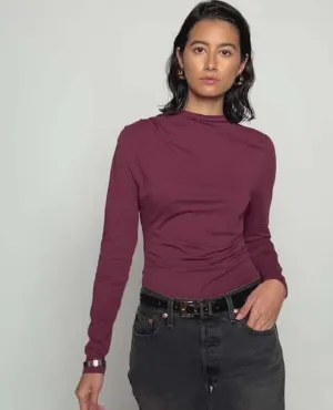 Charlotte Asymmetric Top Bordeaux