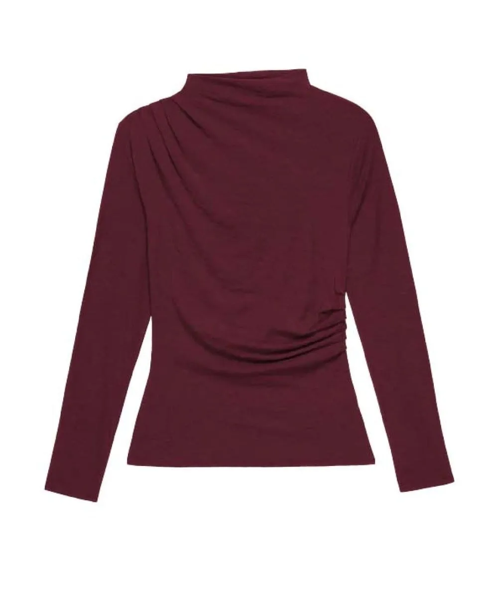 Charlotte Asymmetric Top Bordeaux