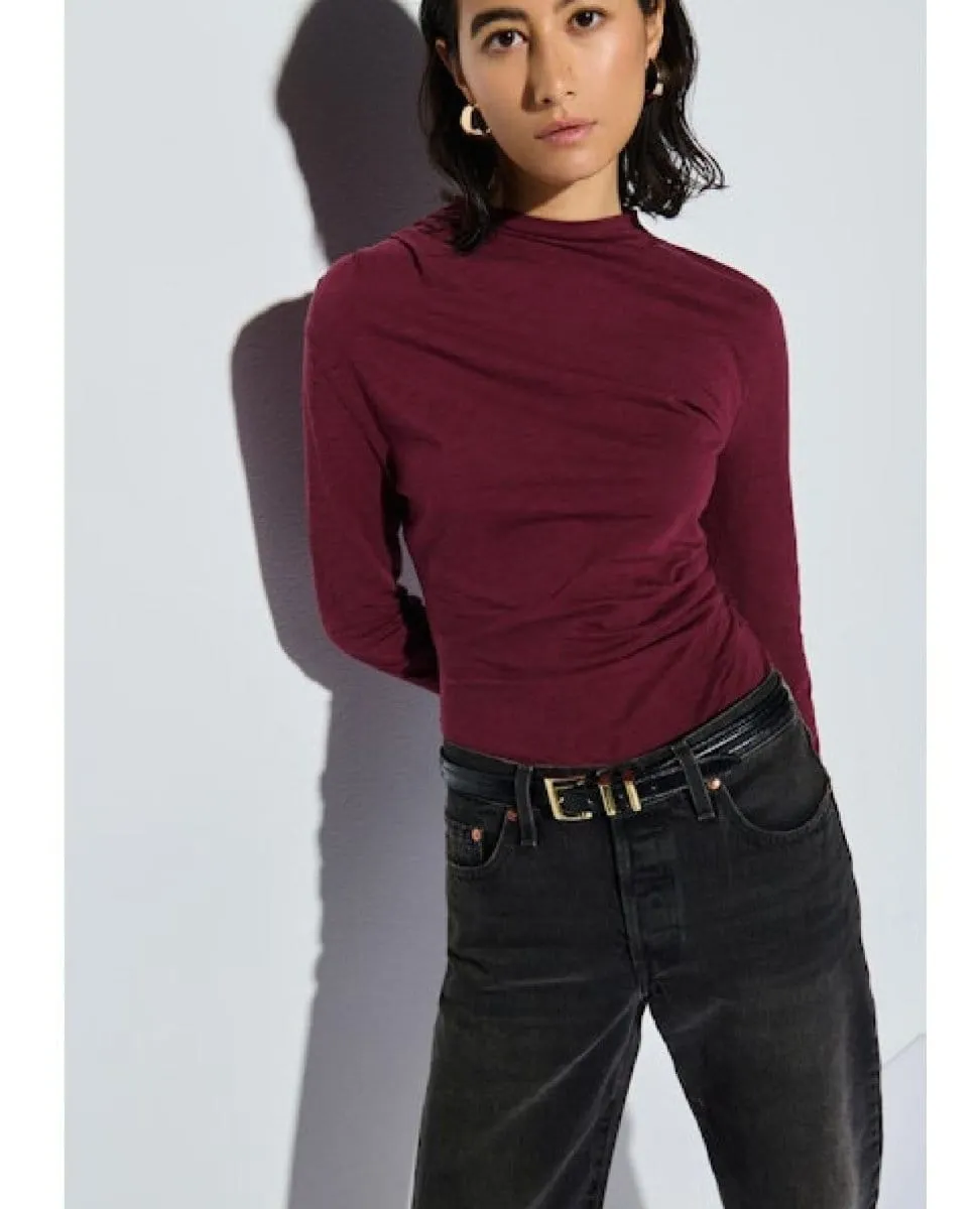 Charlotte Asymmetric Top Bordeaux