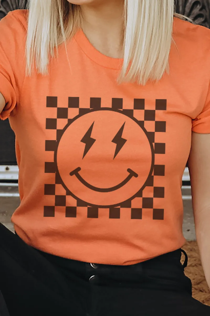 Checkered Happy Strike Softstyle Adult T-Shirt