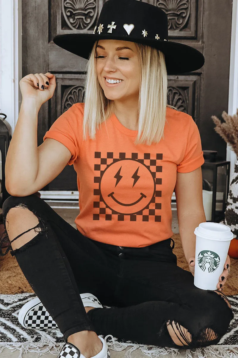 Checkered Happy Strike Softstyle Adult T-Shirt