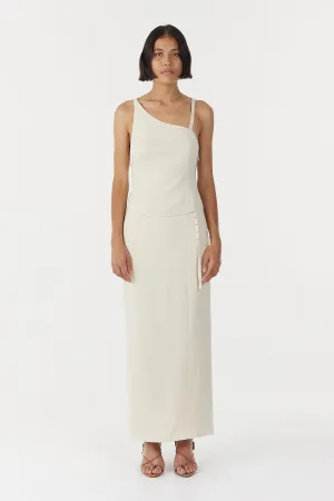 CHROME VISION ASYMMETRIC BODICE | CREAM