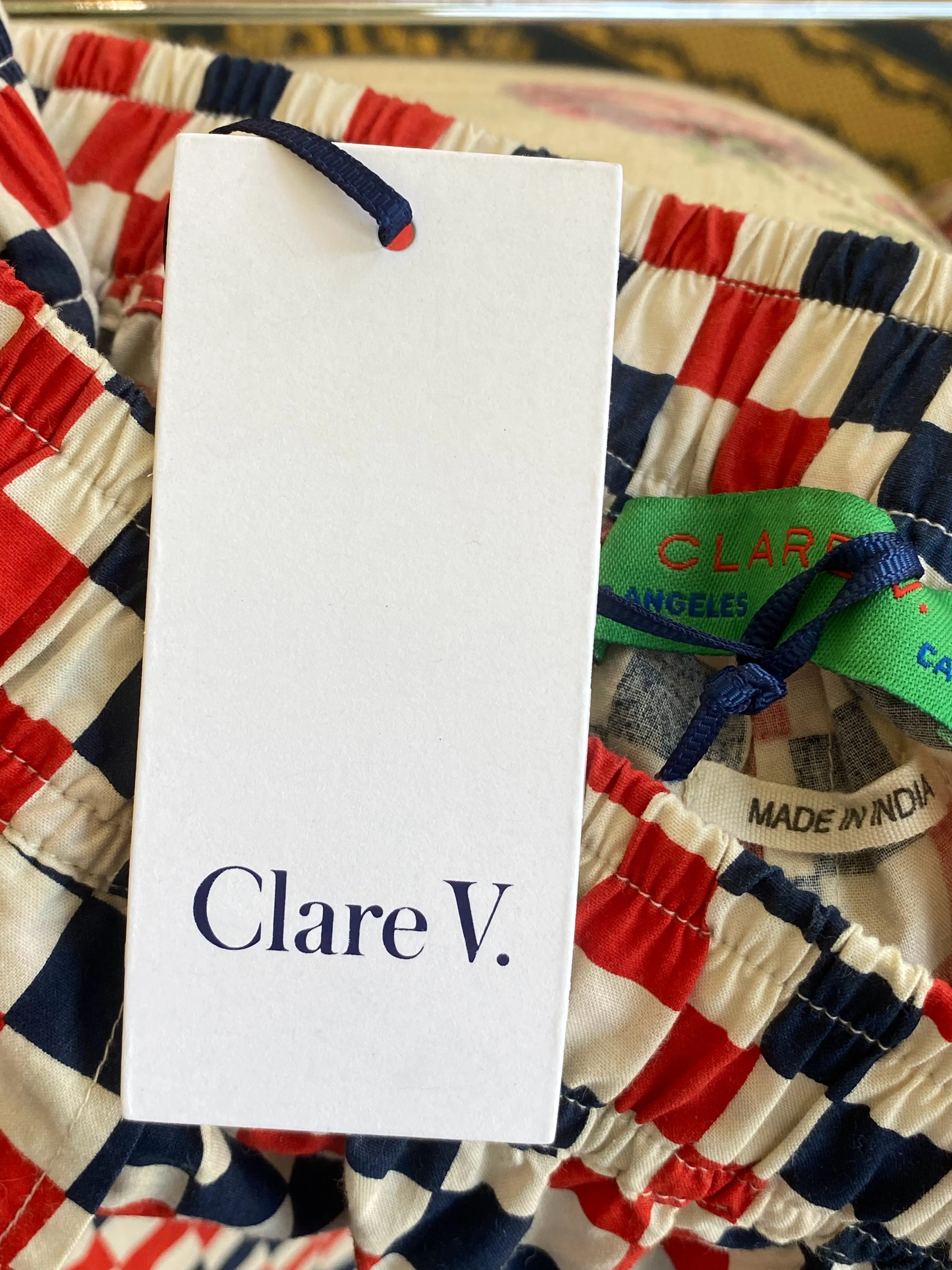Clare V. Gingham Shorts