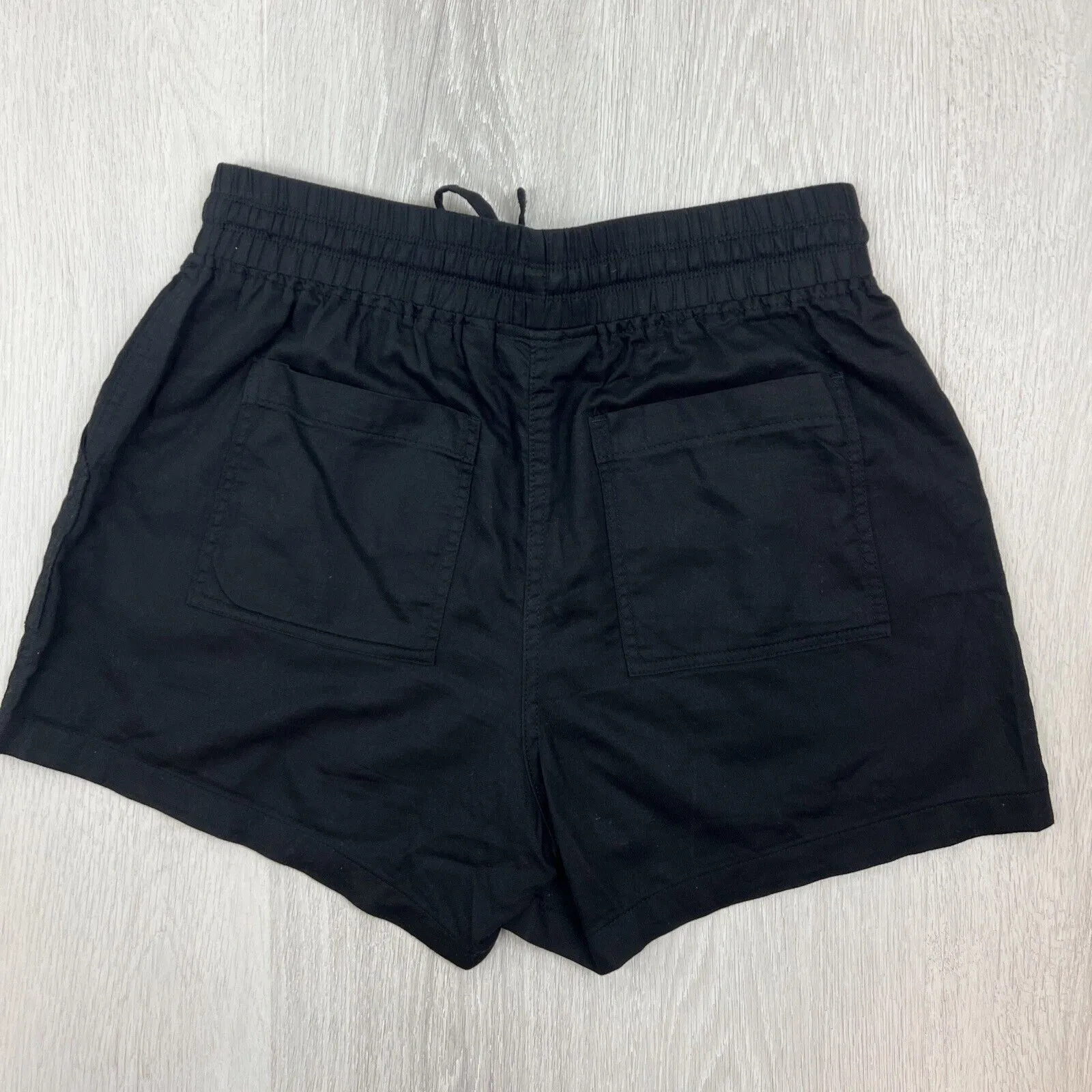 Country Road Womens Black 100% Cotton Shorts Size 10