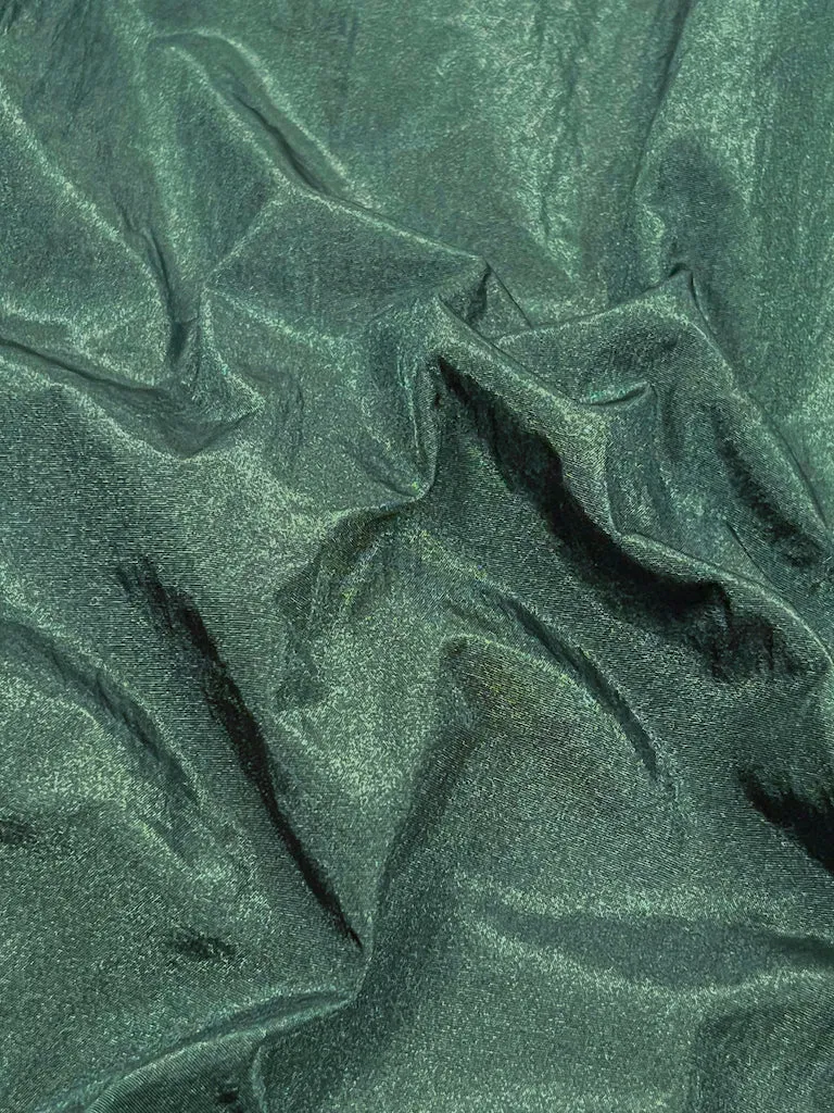 Crinkle Nylon Shorts-Emerald