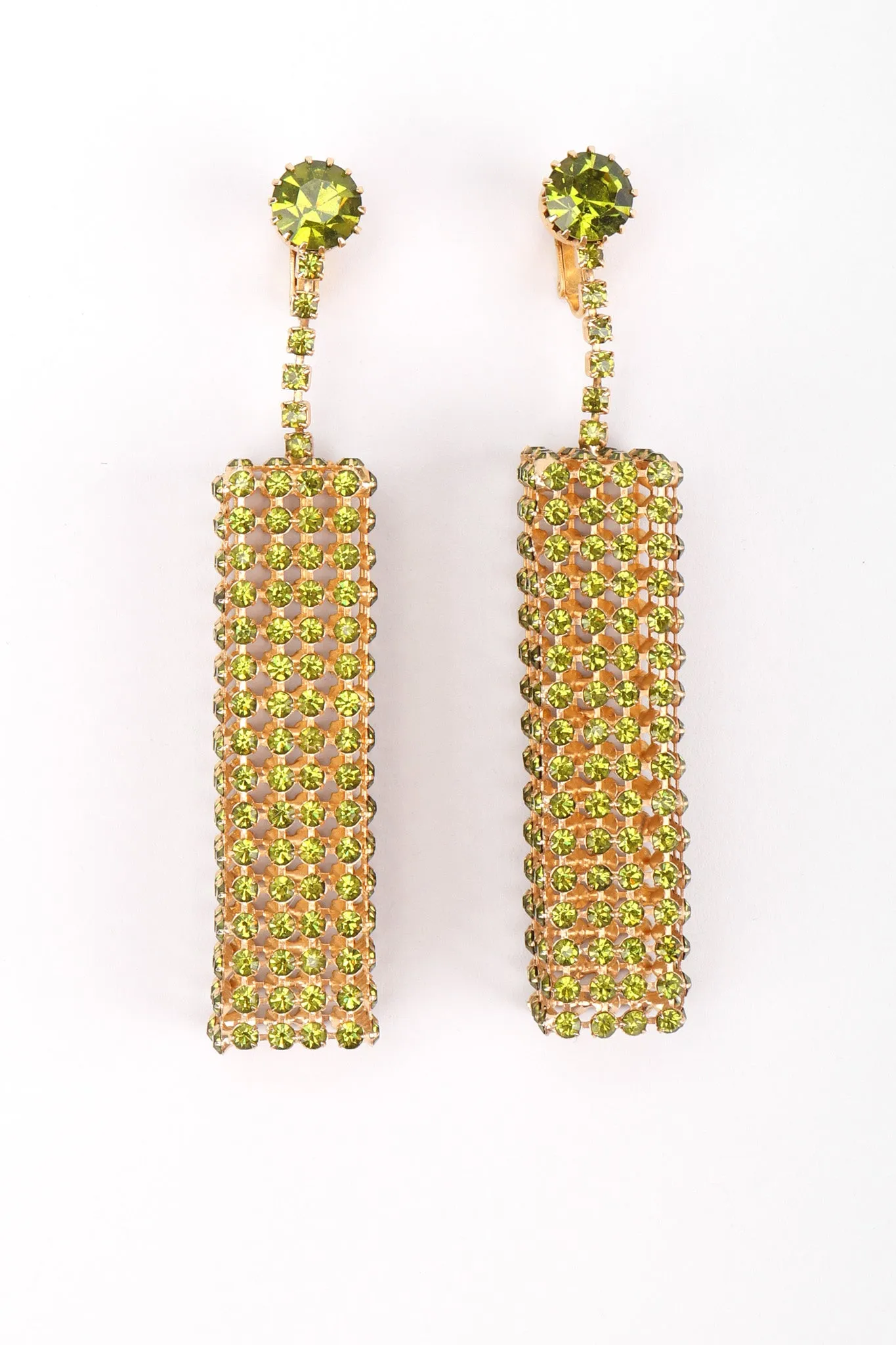 Crystal Cage Drop Earrings