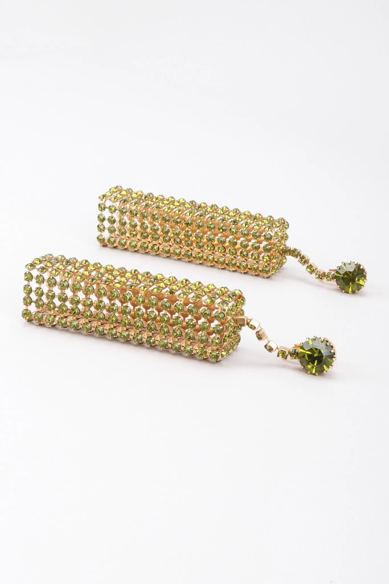 Crystal Cage Drop Earrings