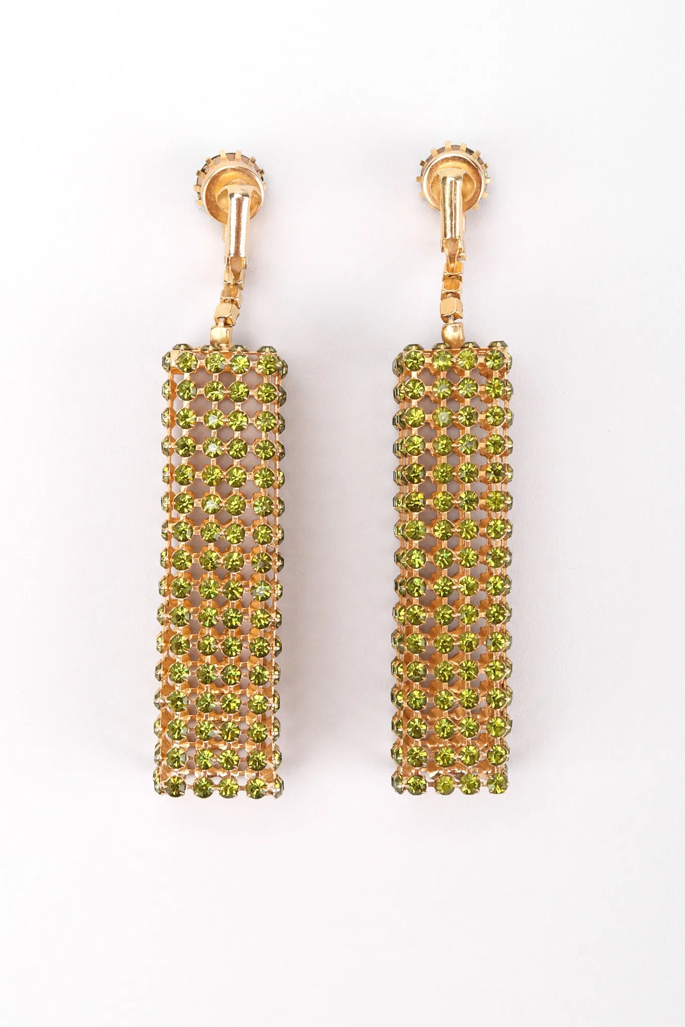 Crystal Cage Drop Earrings