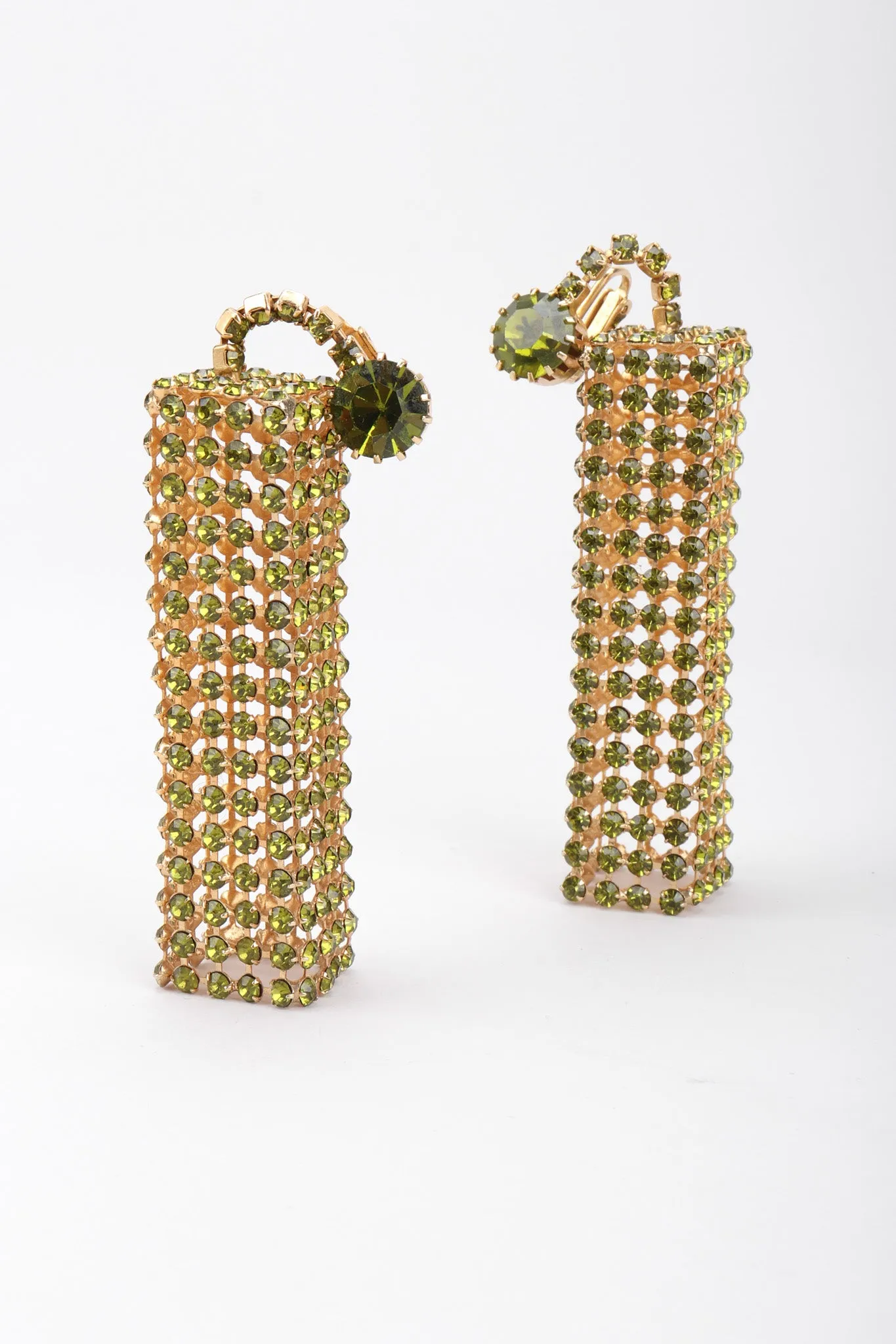 Crystal Cage Drop Earrings