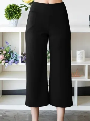 Culotte Style Crop Pants