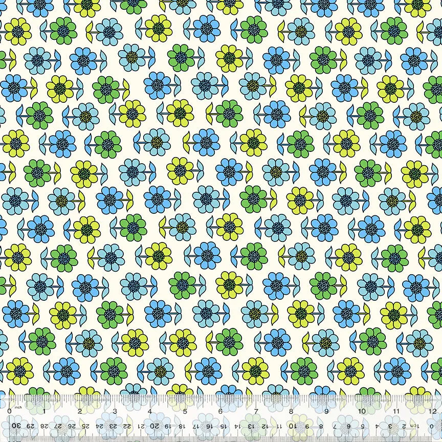 Daisy in Blue -- BONNY by Denyse Schmidt --- Windham Fabrics