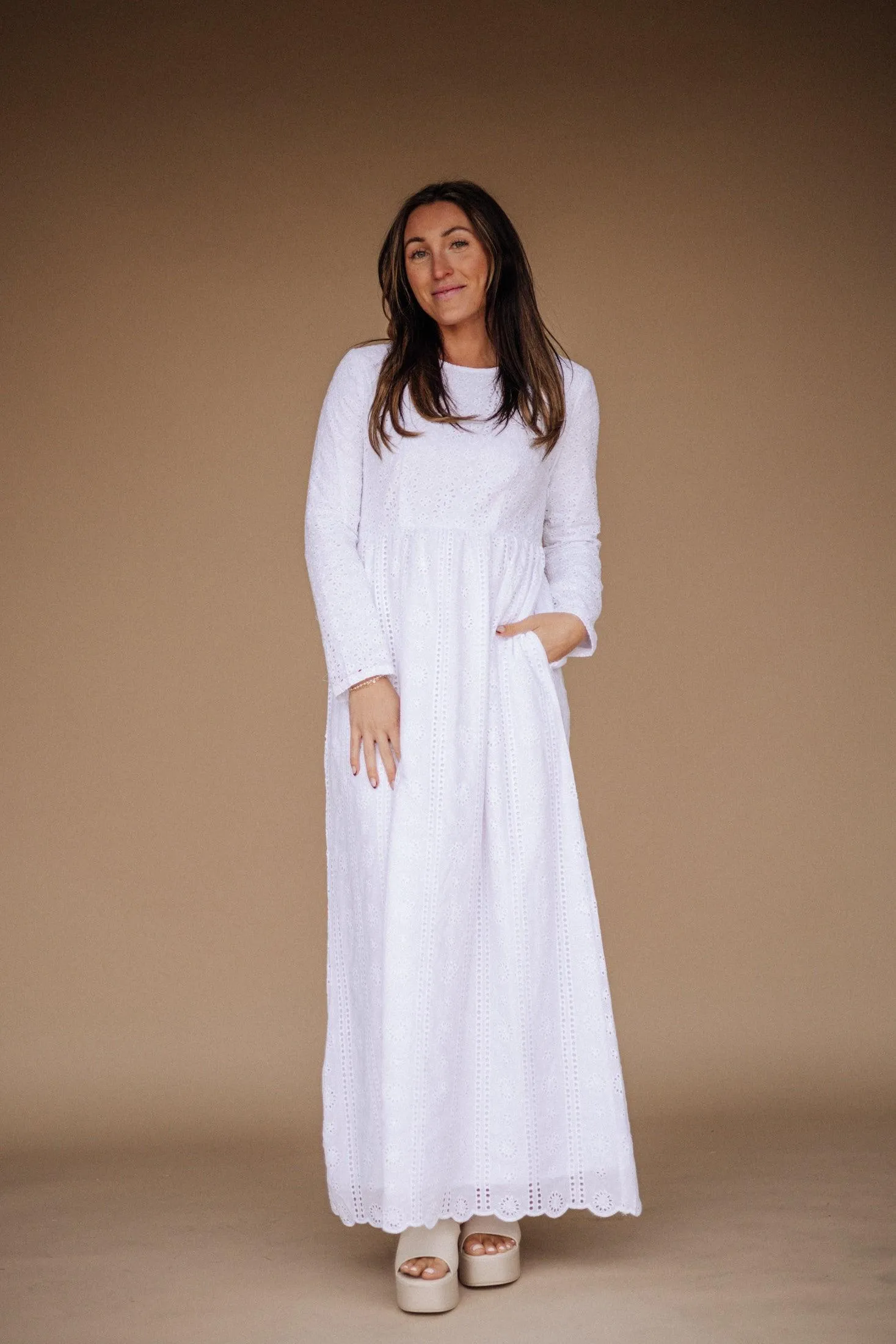 Darla LDS Temple Dress
