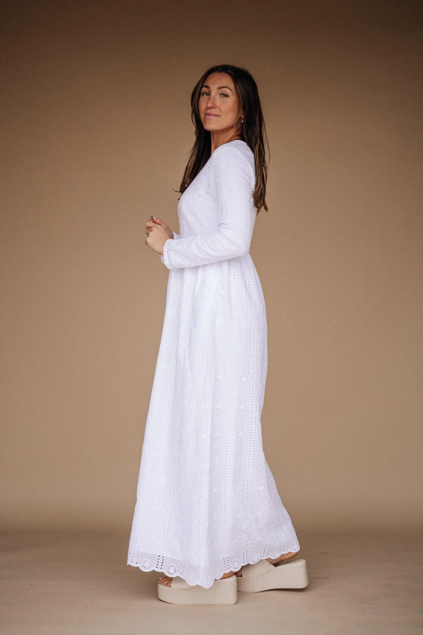 Darla LDS Temple Dress