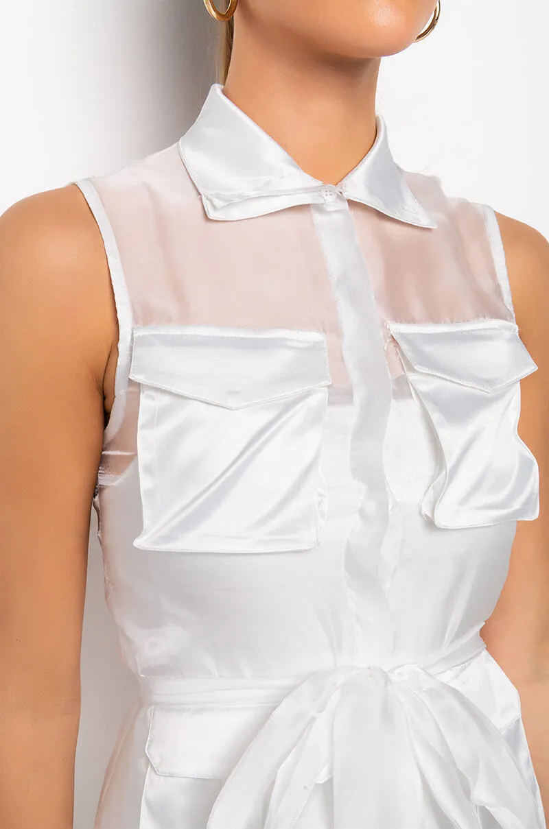 DEPARTMENT OF FASHION MESH CASUAL TRENCH