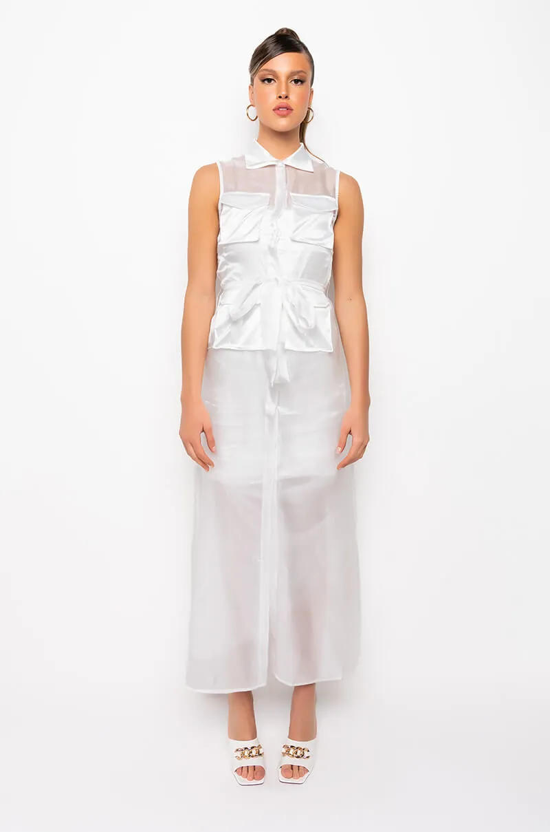 DEPARTMENT OF FASHION MESH CASUAL TRENCH