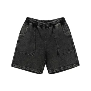 Dime MTL Cyclone French Terry Shorts Navy Snow Washed