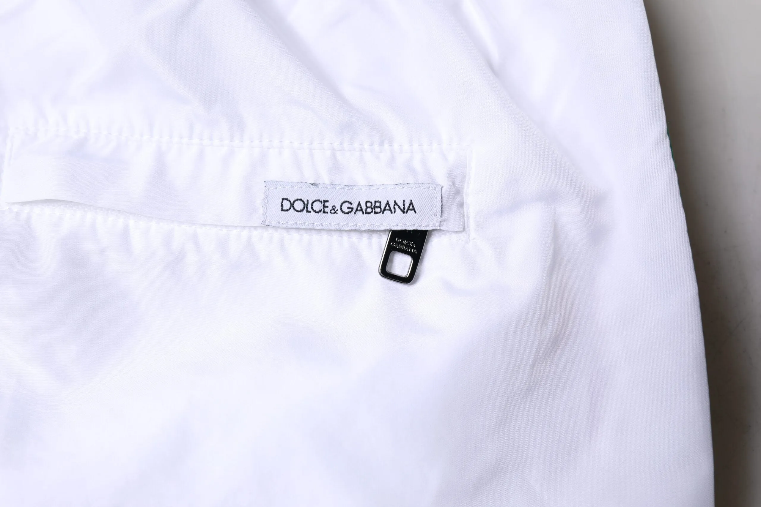 Dolce & Gabbana White Stripes Beachwear Shorts 2 Pc Swimwear