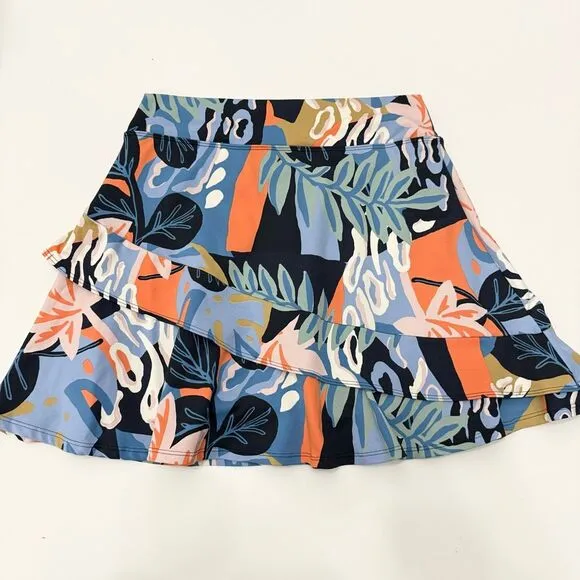 Dona Jo Womens Petit Rose Glide Soar Skirt Skort Size L
