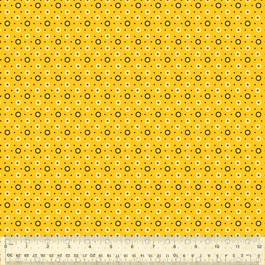 Dot & Circle in Honey -- BONNY by Denyse Schmidt --- Windham Fabrics