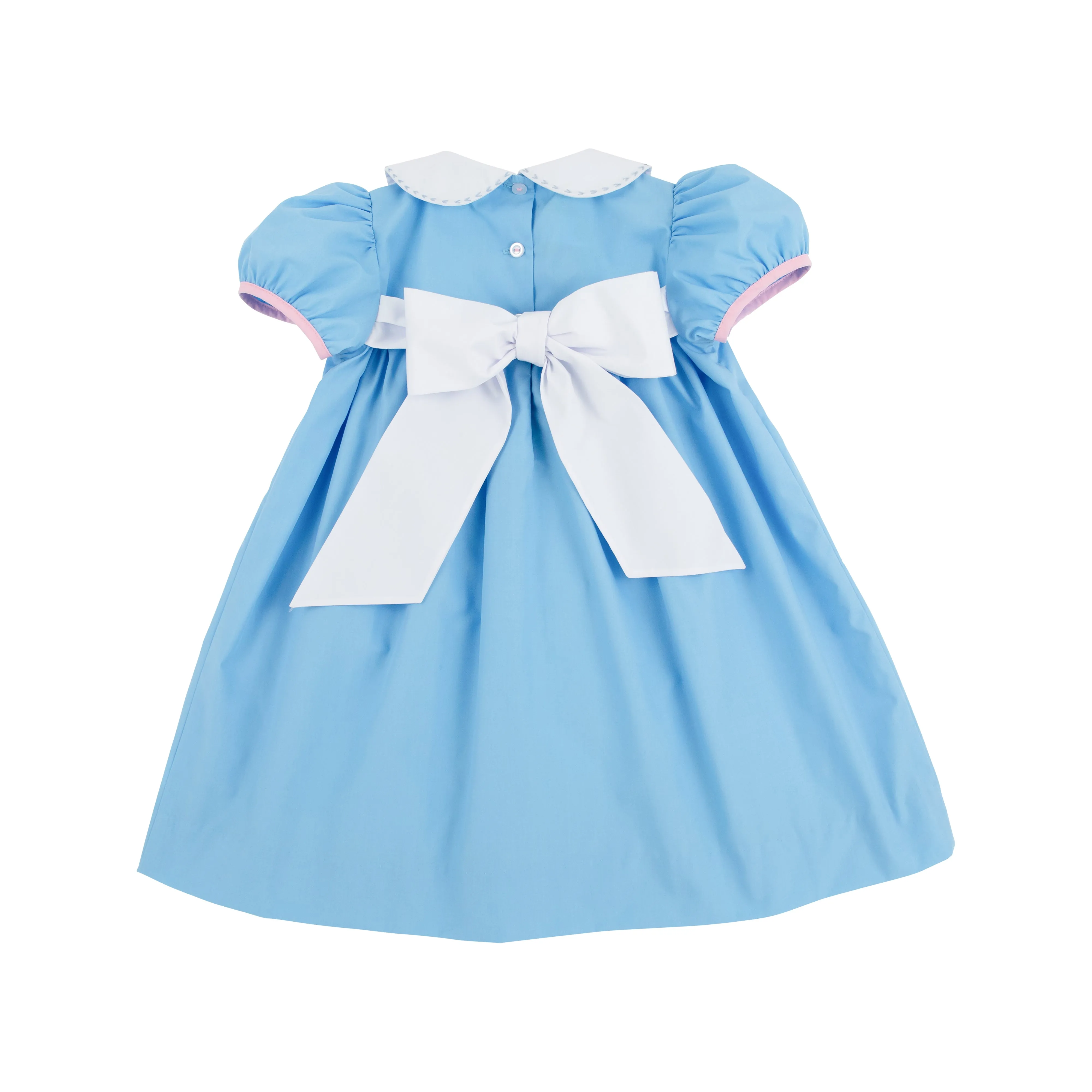 Dottie Hart Dress - Brookline Blue with Worth Avenue White