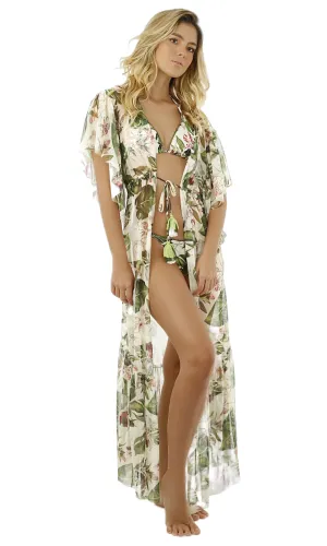 Dream Orchid Mesh Kimono