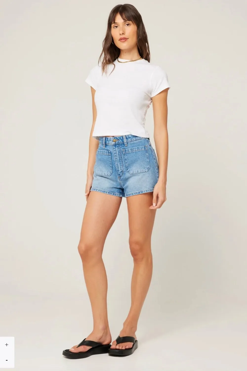 Dusters Short Bobbie Mid Vintage Blue