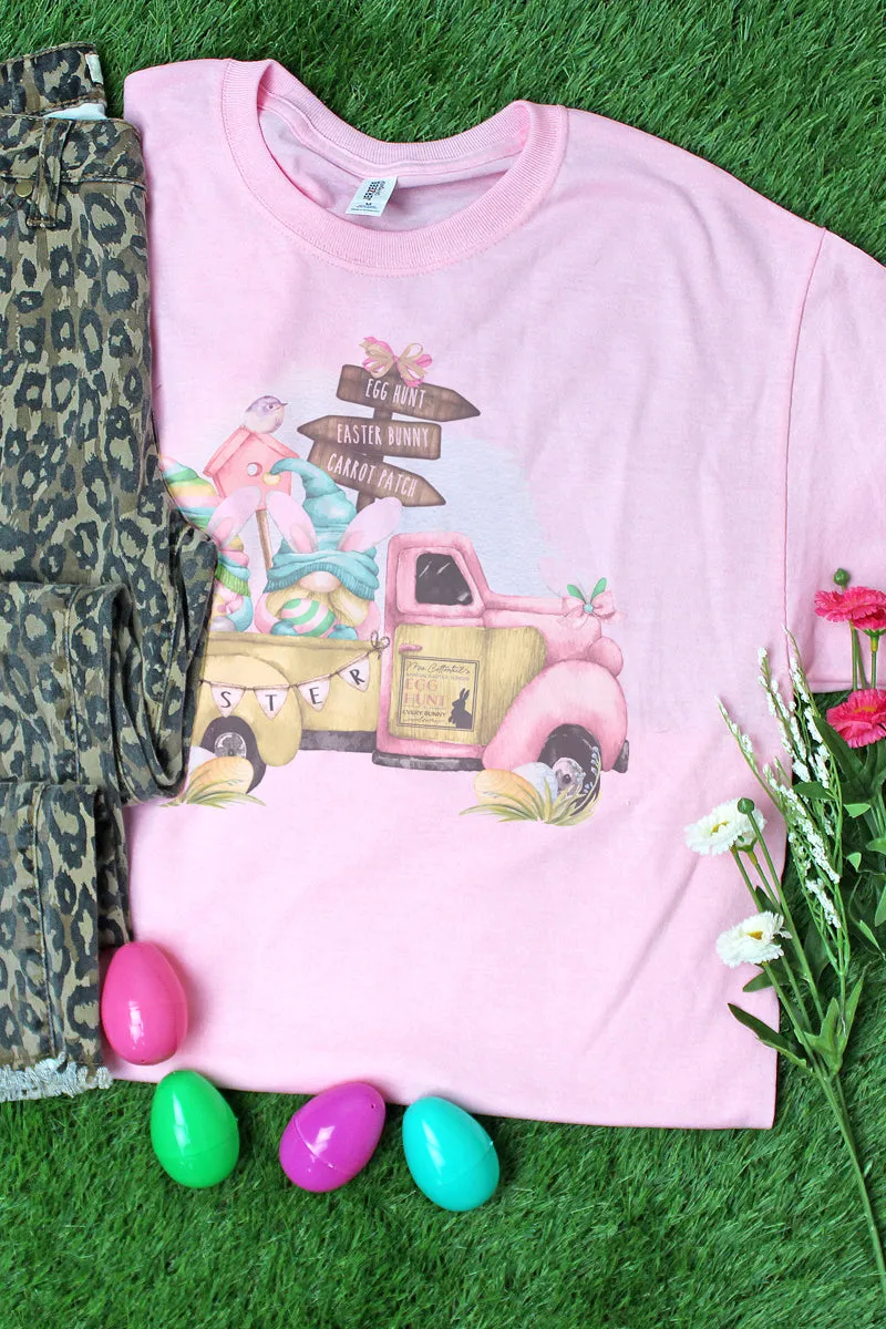 Easter Egg Gnome Truck Unisex Dri-Power 50/50 Tee