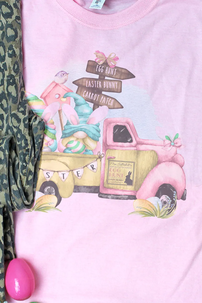 Easter Egg Gnome Truck Unisex Dri-Power 50/50 Tee