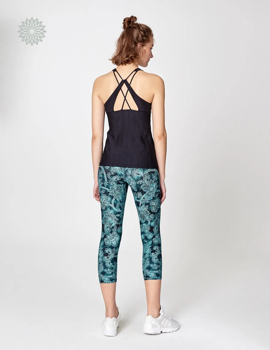 easyoga LESPIRO Grace Turn Tank - L1 Black