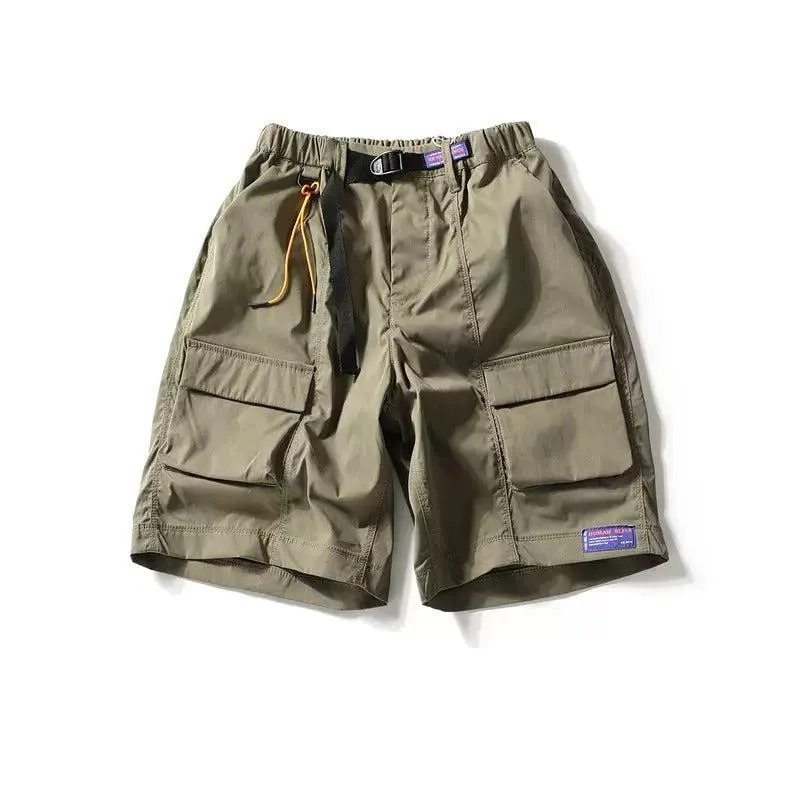 Elastic Waist Cargo Shorts