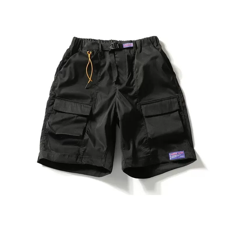 Elastic Waist Cargo Shorts