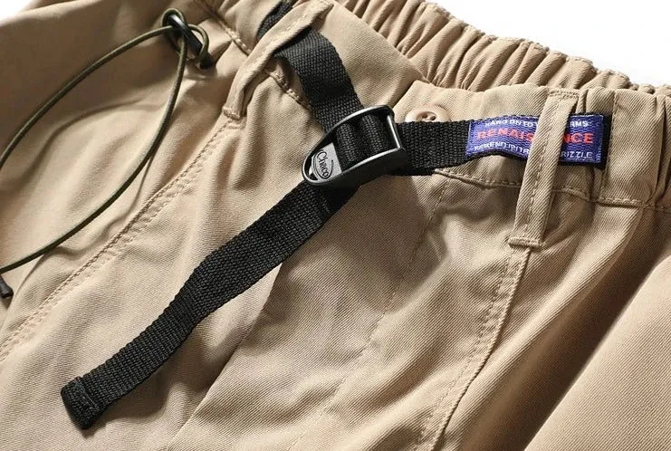 Elastic Waist Cargo Shorts