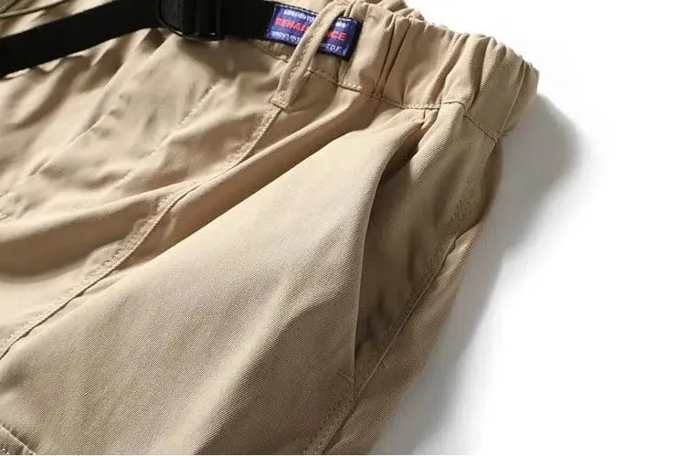 Elastic Waist Cargo Shorts