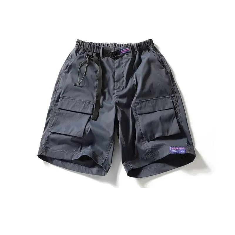 Elastic Waist Cargo Shorts