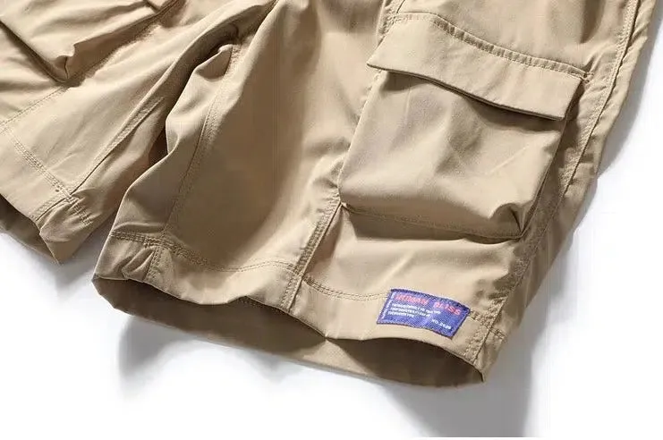 Elastic Waist Cargo Shorts