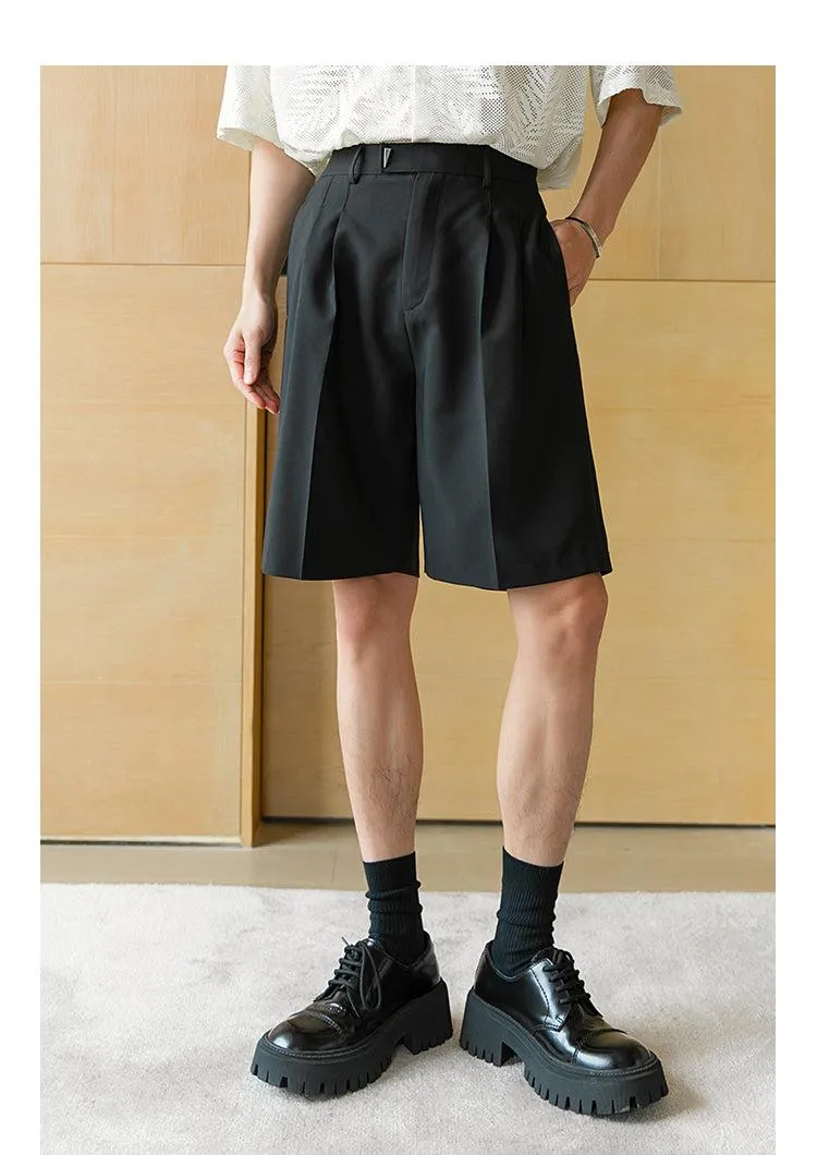 Elastic Waist Drape Shorts