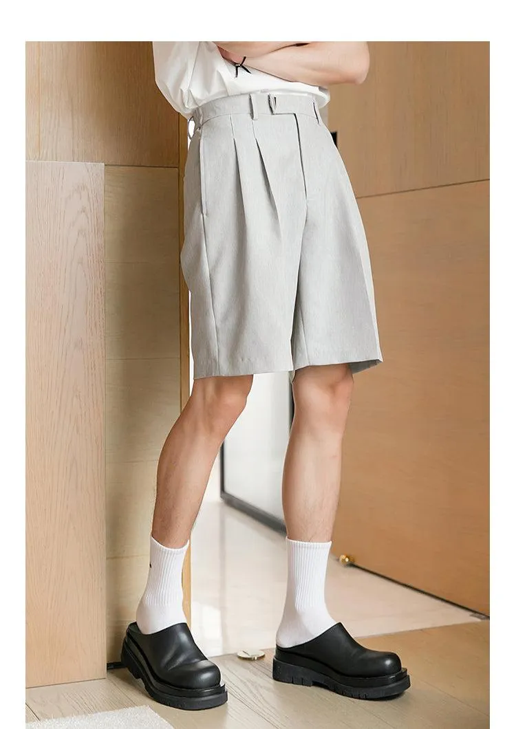 Elastic Waist Drape Shorts