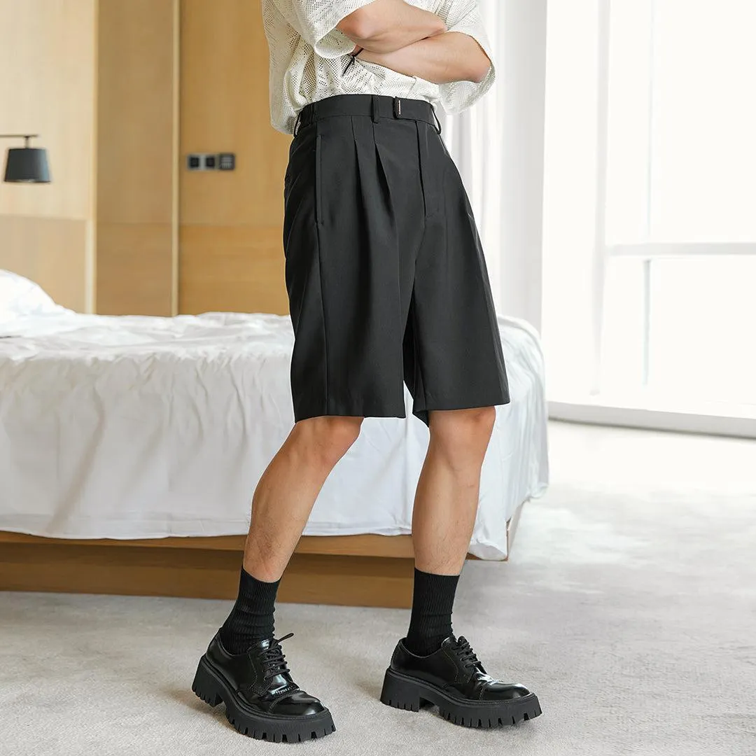 Elastic Waist Drape Shorts