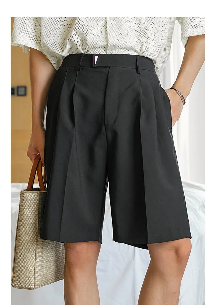 Elastic Waist Drape Shorts