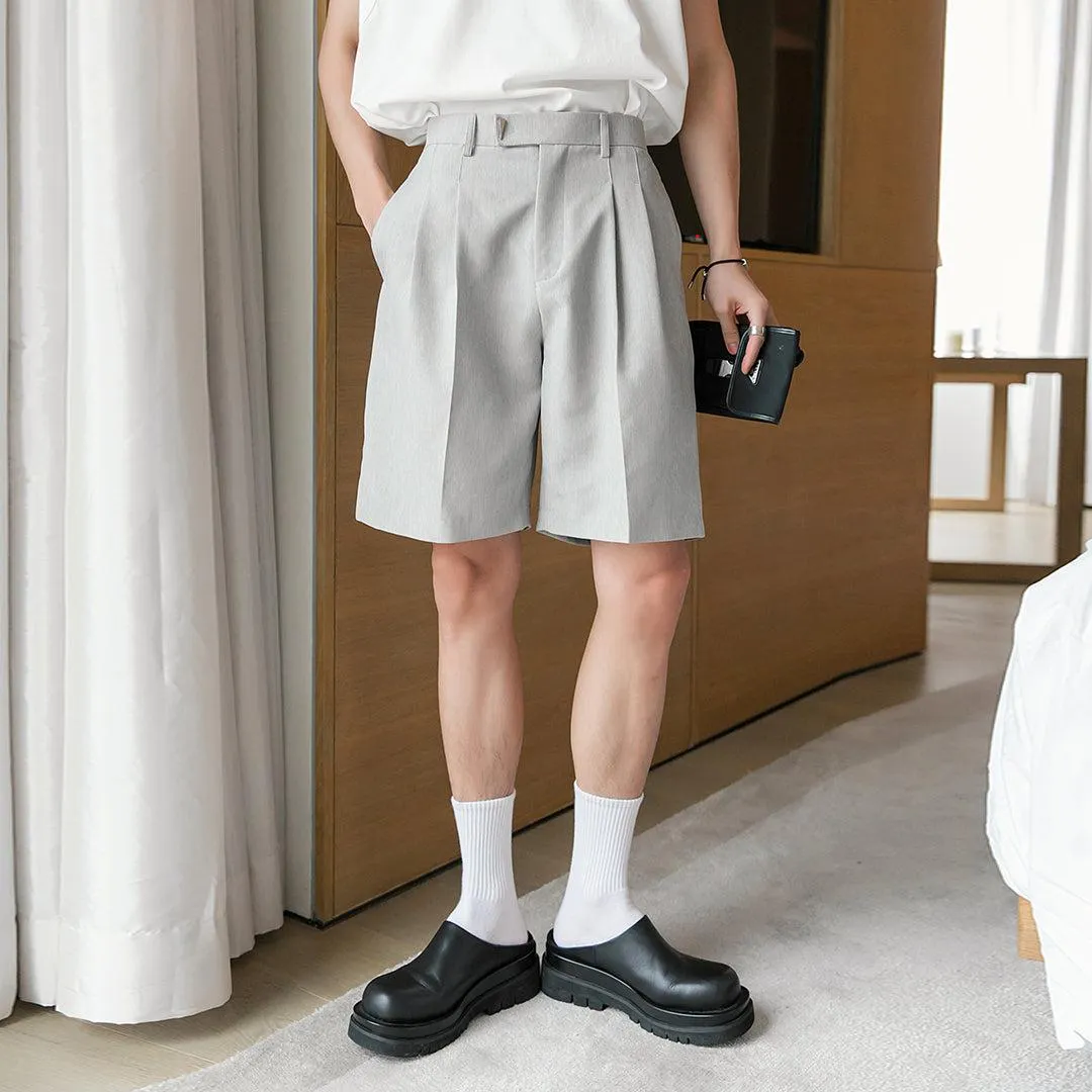 Elastic Waist Drape Shorts