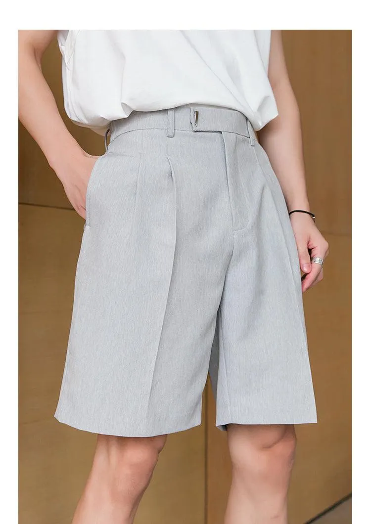 Elastic Waist Drape Shorts