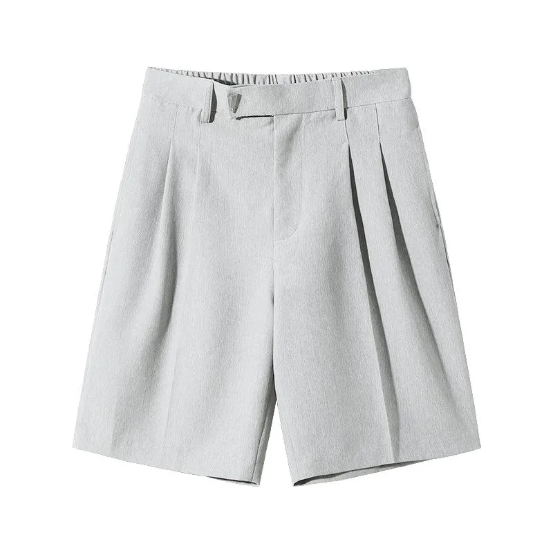 Elastic Waist Drape Shorts