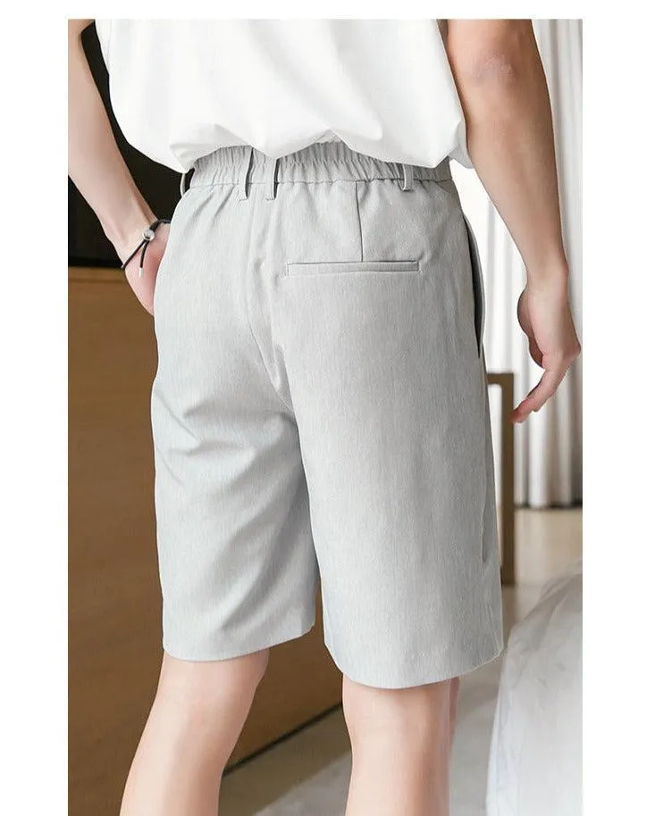 Elastic Waist Drape Shorts