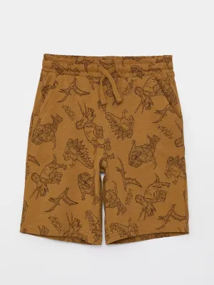 Elastic Waist Printed Boy Shorts