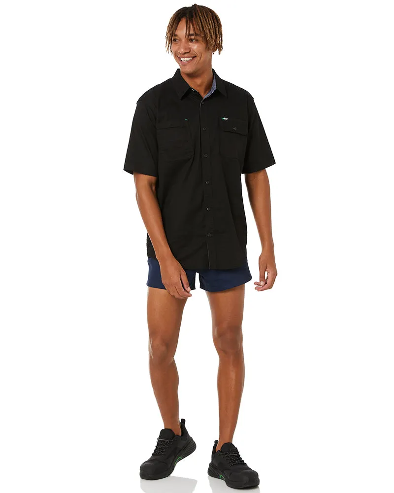 Elastic Waist Shorts - Navy