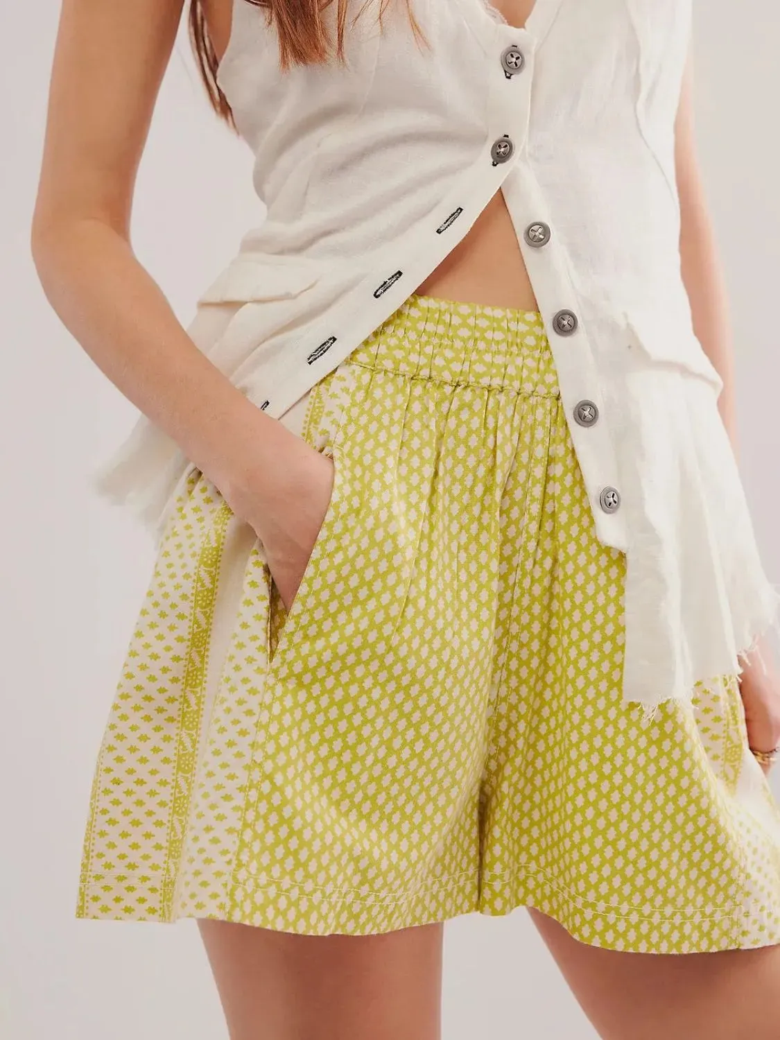 Elastic Waist Shorts S-XL