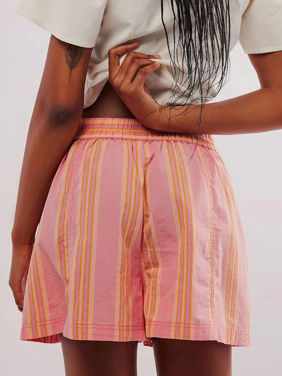 Elastic Waist Shorts S-XL
