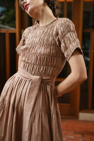 ESMEE DRESS IN WALNUT