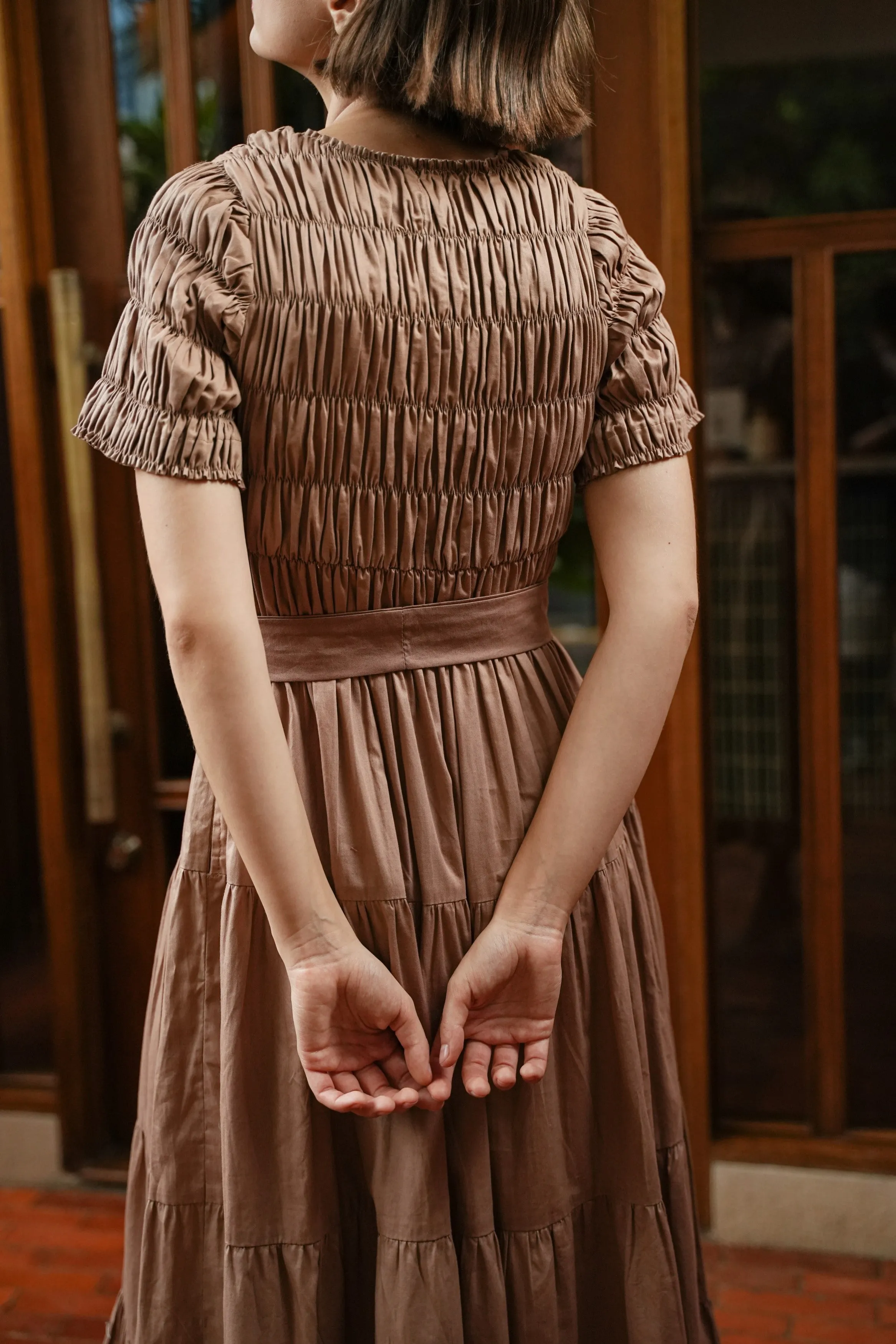 ESMEE DRESS IN WALNUT