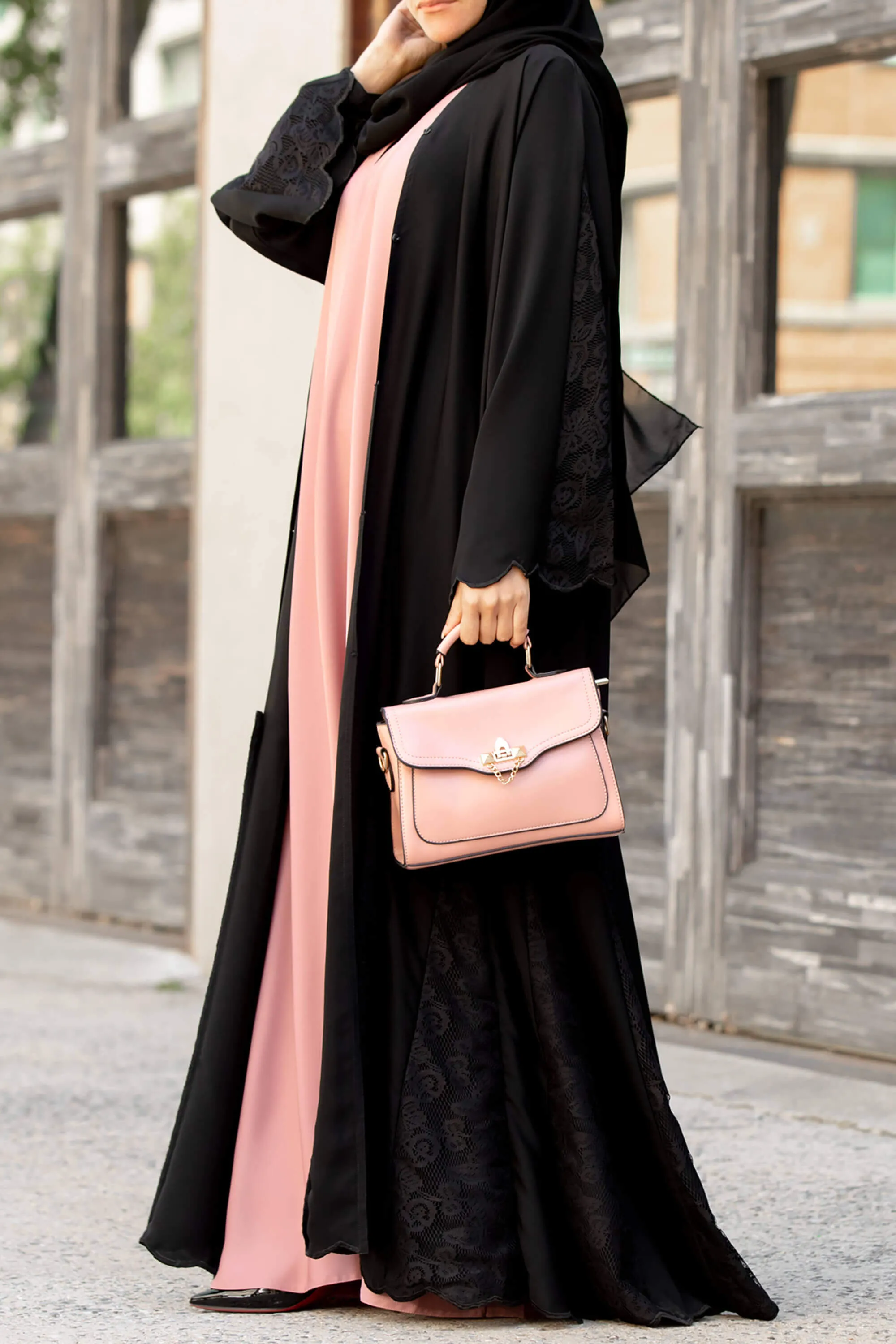 Essential Maxi Sheath Dress in Soft Blush